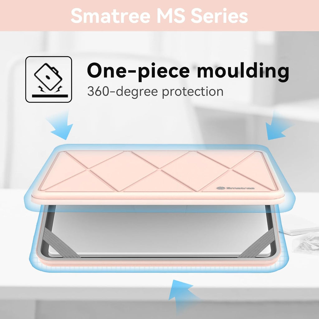 Smatree MS24T - Funda protectora rígida con soporte para Latitude 7350/7320, MS - Negro