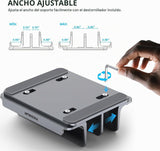 YICOSUN Soporte vertical de aluminio para portátil de 4 ranuras par...