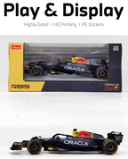 RASTAR 1/24 - Modelo de automóvil fundido a presión con licencia oficial para RedBull F1, azul oscuro
