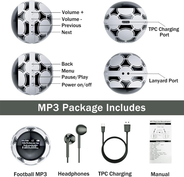 Reproductor de MP3 de 64 GB para niños, reproductor de MP3 con Blue...