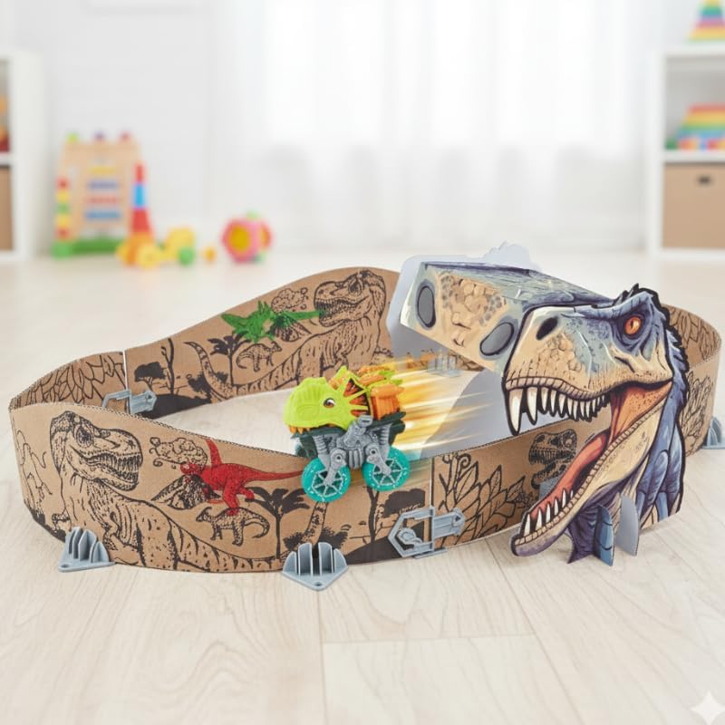 Pista de carreras de dinosaurios juego de dinosaurios