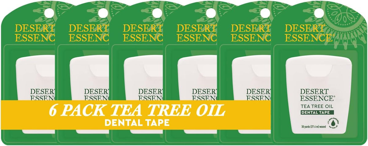 Desert Essence Cinta dental de aceite de árbol de té, 30 yardas, pa...