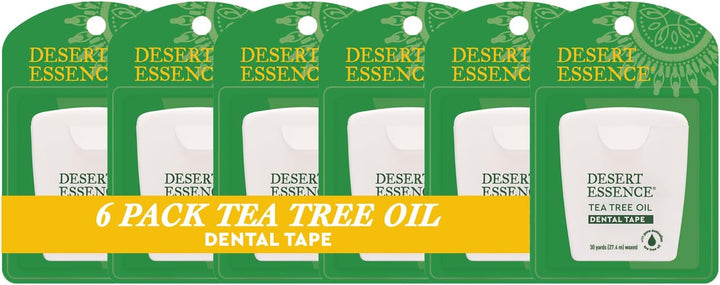 Desert Essence Cinta dental de aceite de árbol de té, 30 yardas, pa...