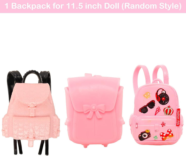 ENOCHT 19 piezas de muñeca niña accesorios escolares