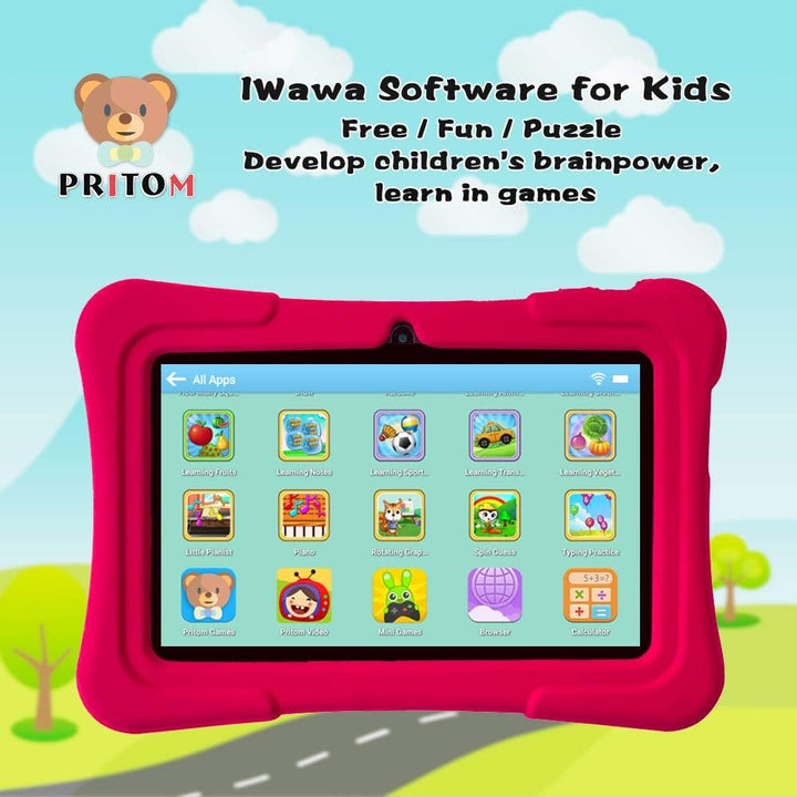 PRITOM tableta para niños de 7 pulgadas | Quad Core Android 13, 32...