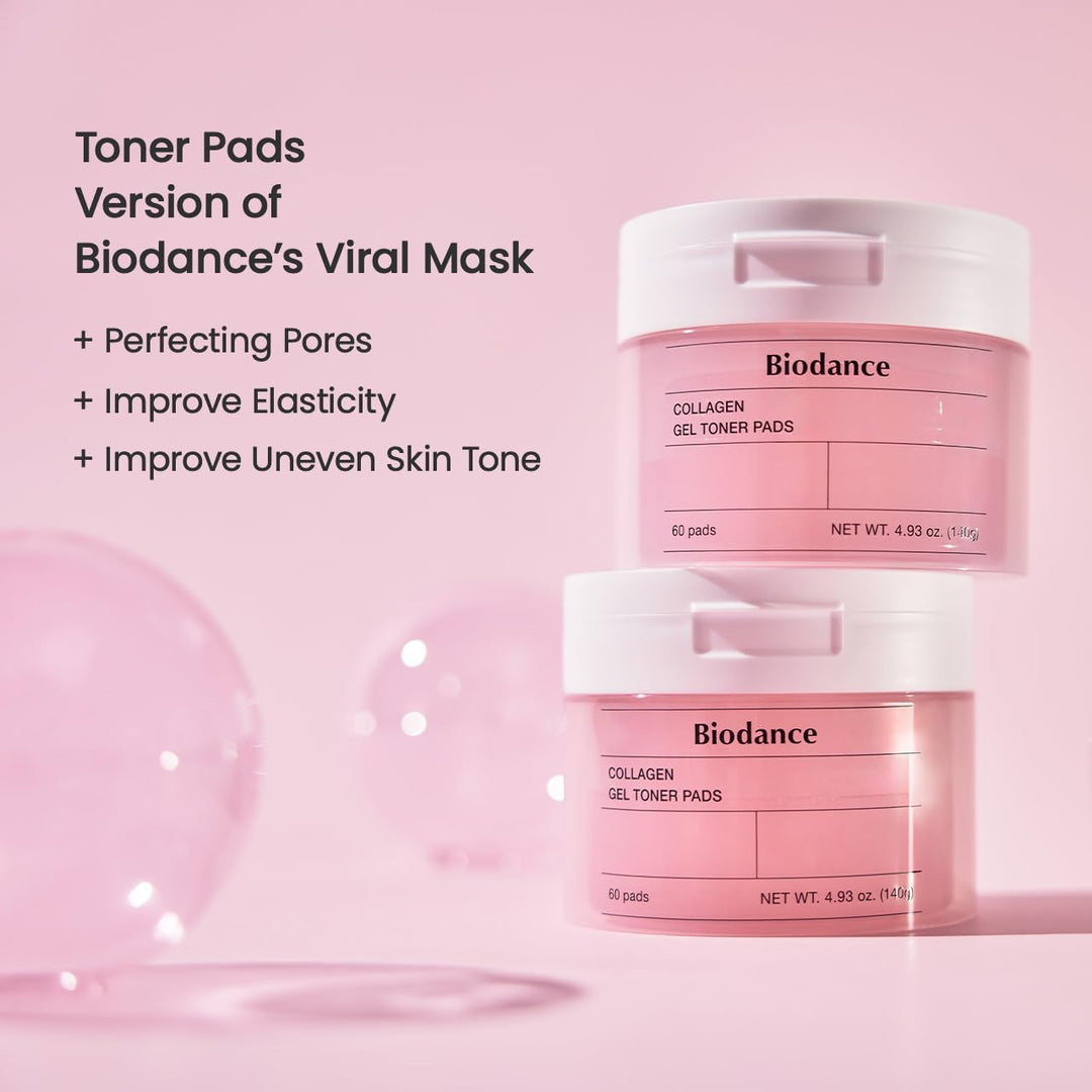 Biodance Almohadillas de tóner de gel de colágeno, minimizador de p...