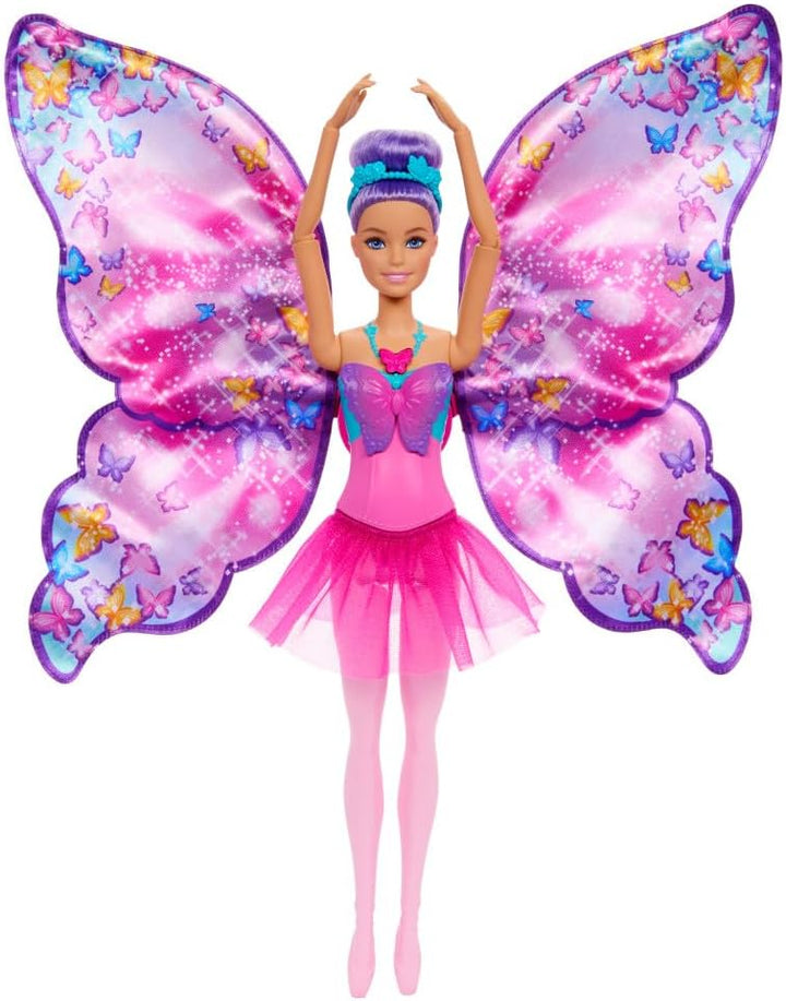Barbie Muñeca Dance and Flutter con transformación 2 en 1 de bailar...