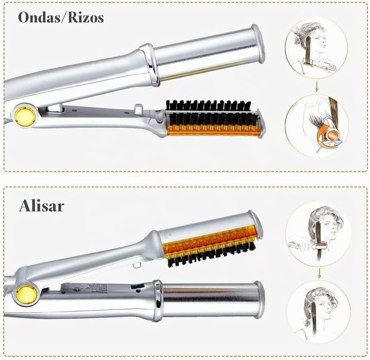 Profesional de pelo alisado plancha rizador rizador Styler 3 en 1 m...