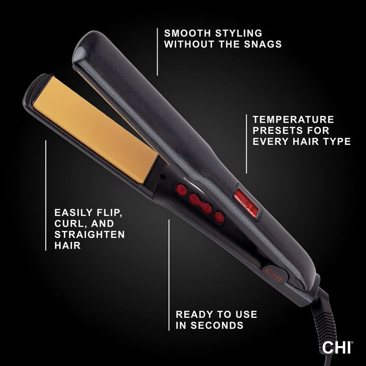 CHI Plancha plana digital G2, plancha alisadora para cabello suave...
