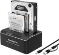 RSHTECH Estación de acoplamiento de disco duro de doble bahía USB-C/USB 3.0