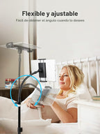 elitehood Piso ajustable del soporte del iPad de 72in, soporte resistente