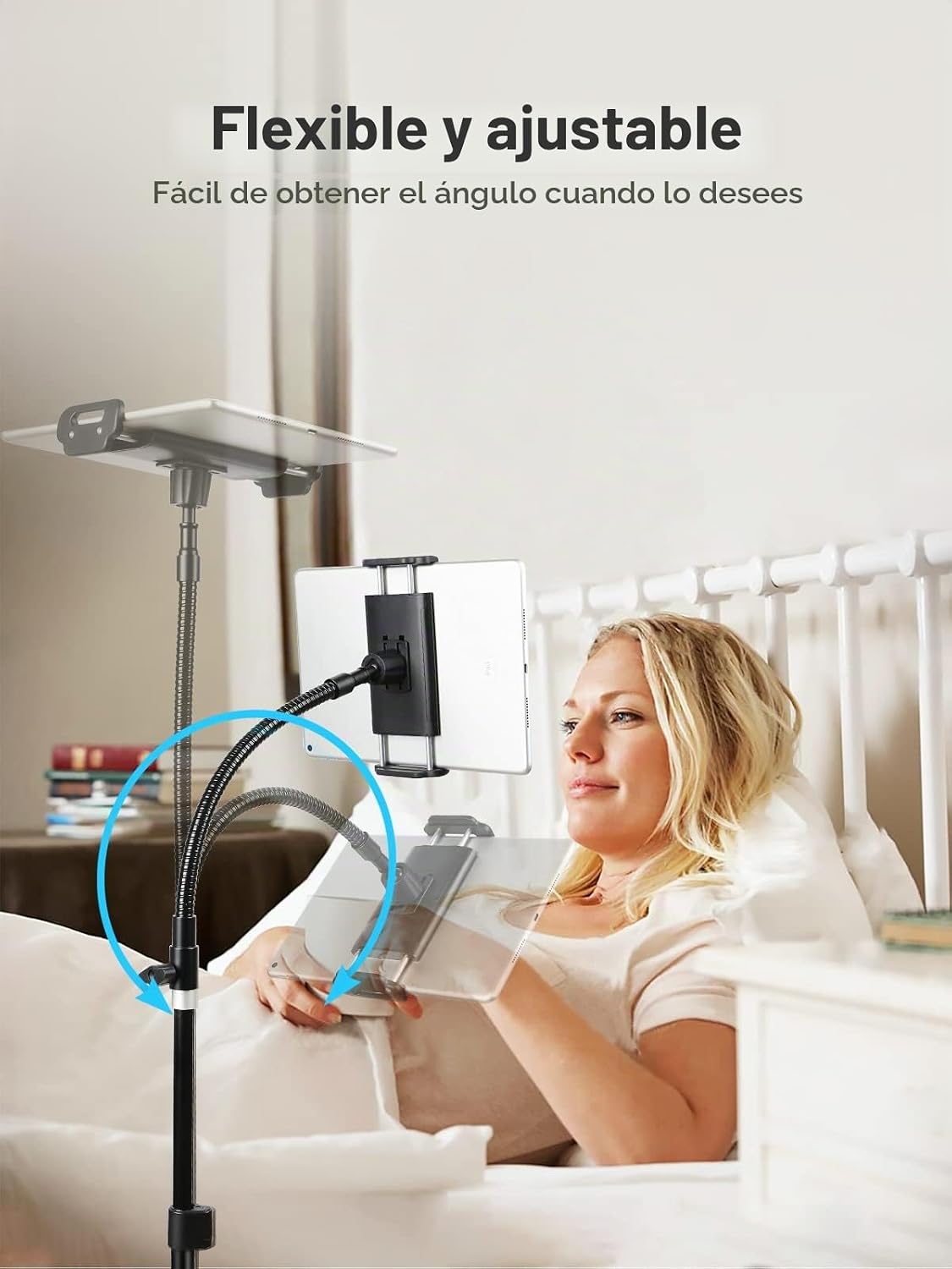 elitehood Piso ajustable del soporte del iPad de 72in, soporte resistente