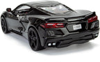 Motormax 2020 Chevrolet Corvette C8 Stingray 1:24 Diecast Black All Star Toys Exclusivo