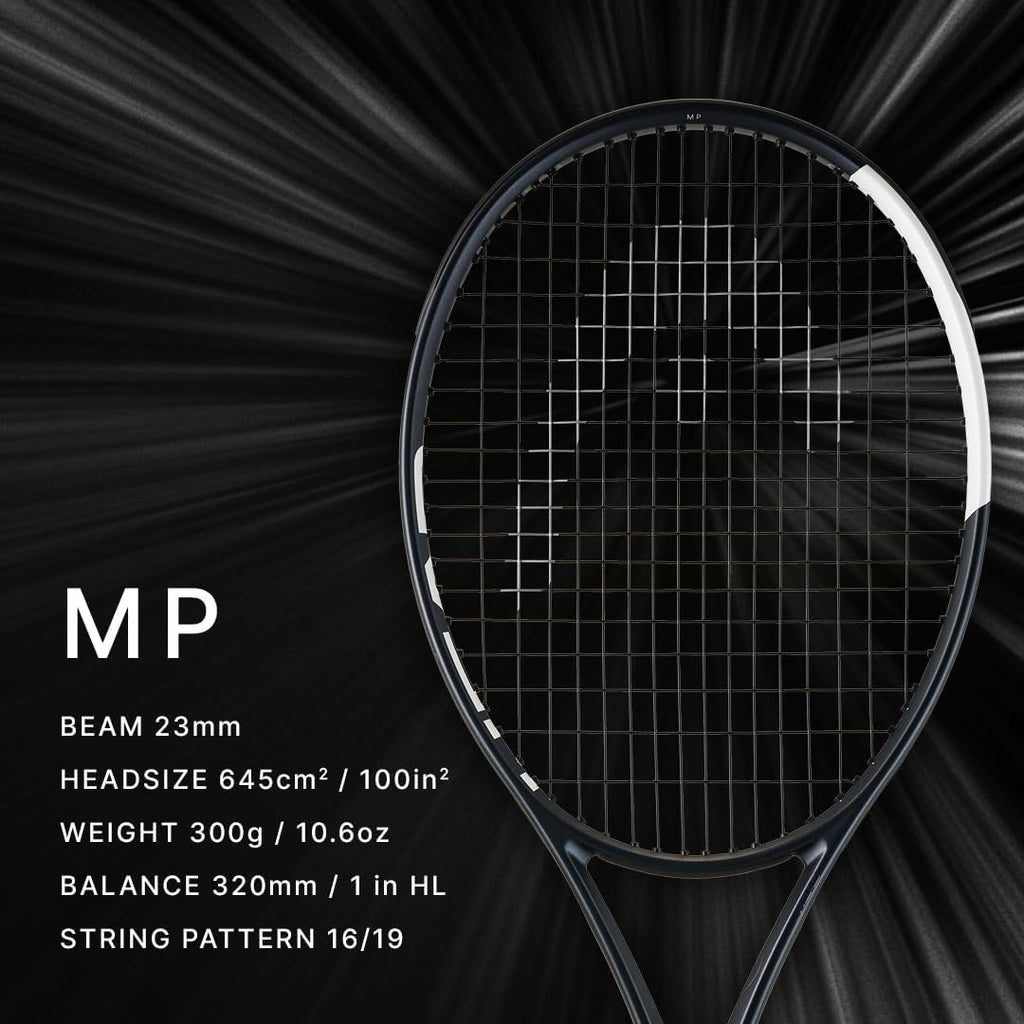 HEAD Speed MP 2026 - Raqueta de tenis - Tensión media con cuerda calibre 16 Velocity