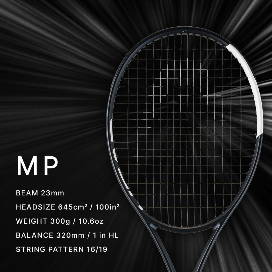 HEAD Speed MP 2026 - Raqueta de tenis - Tensión media con cuerda calibre 16 Velocity