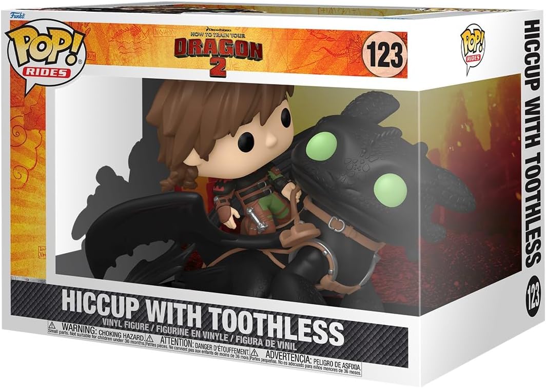 Funko POP! Rides Deluxe: Cómo entrenar a tu dragón \u2013 Hiccup co...