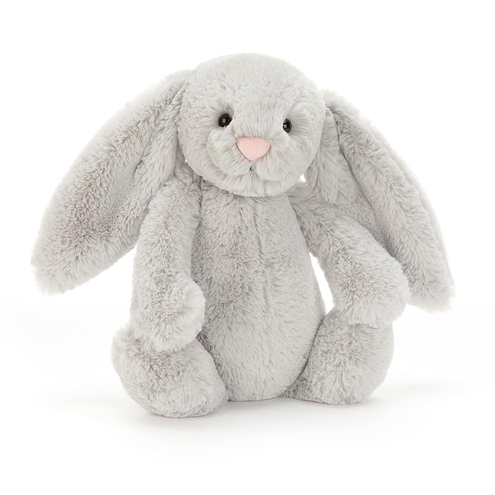 Jellycat BAS3BS - Peluche de conejo gris.