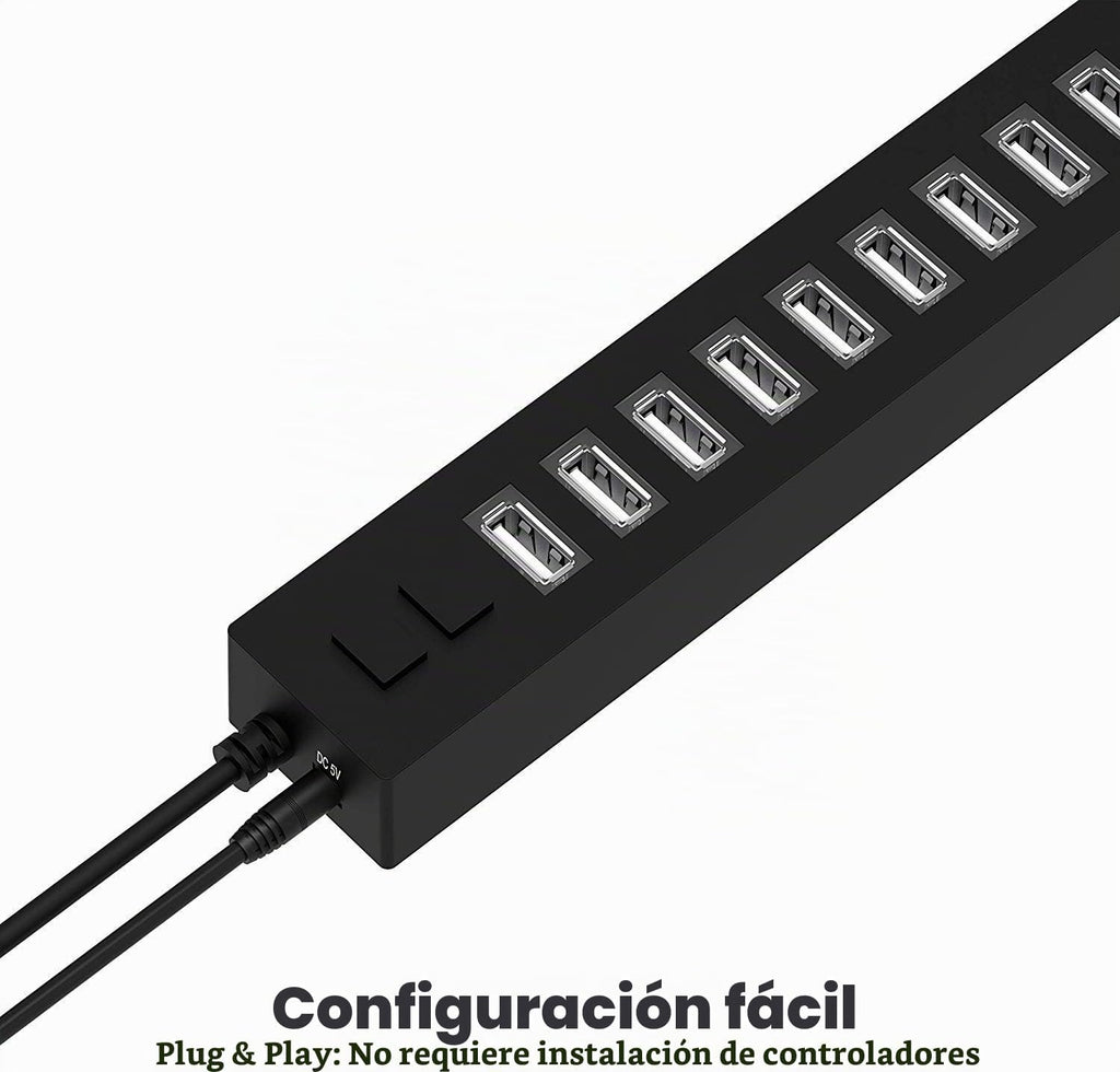 SABRENT, HB-U14P, hub USB 2.0 de 13 puertos, alimentado