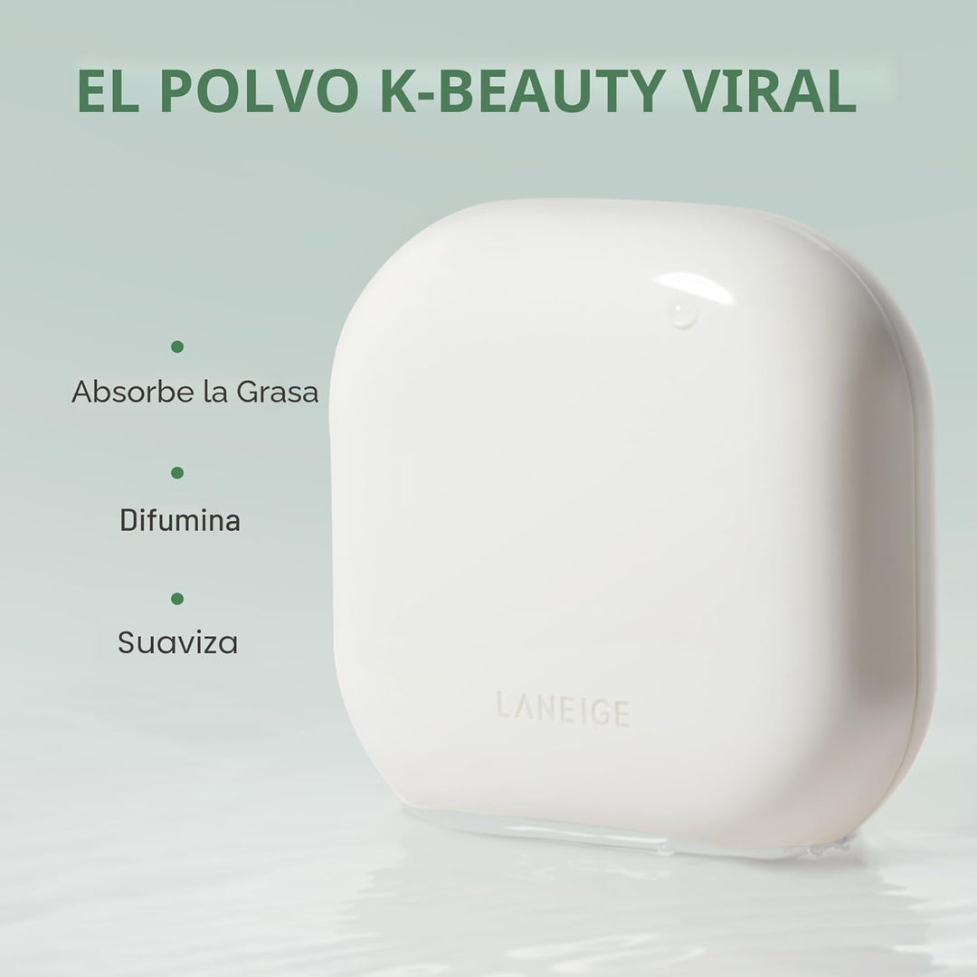 LANEIGE Neo Difuminador Polvo: Compacto de Control de Aceite Corean...