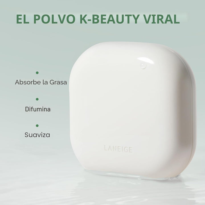 LANEIGE Neo Difuminador Polvo: Compacto de Control de Aceite Corean...
