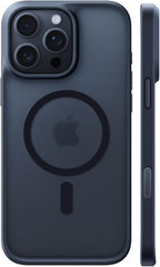 TORRAS Funda magnética a prueba de golpes para iPhone 15 Pro, protección de grado militar 4X, compatible con MagSafe, translúcida para iPhone 15 Pro, antiarañazos, 6.9 pulgadas, color negro
