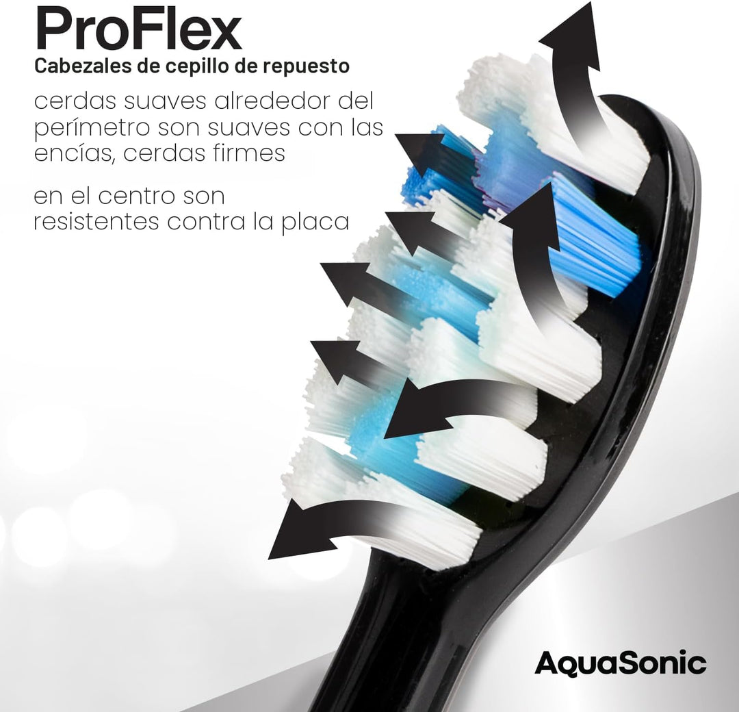 AquaSonic Cabezales de cepillo de repuesto originales Proflex | Ace...