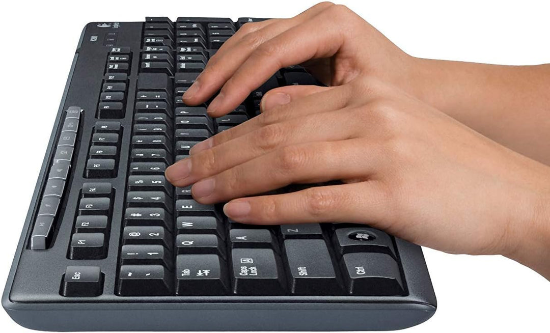 Logitech Media Combo MK200 Teclado de tamaño completo y ratón óptic...