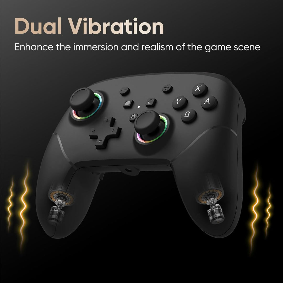 BETMI Wired Pro Controller for Switch 2, C Button, 9-Axis, Hall Eff...