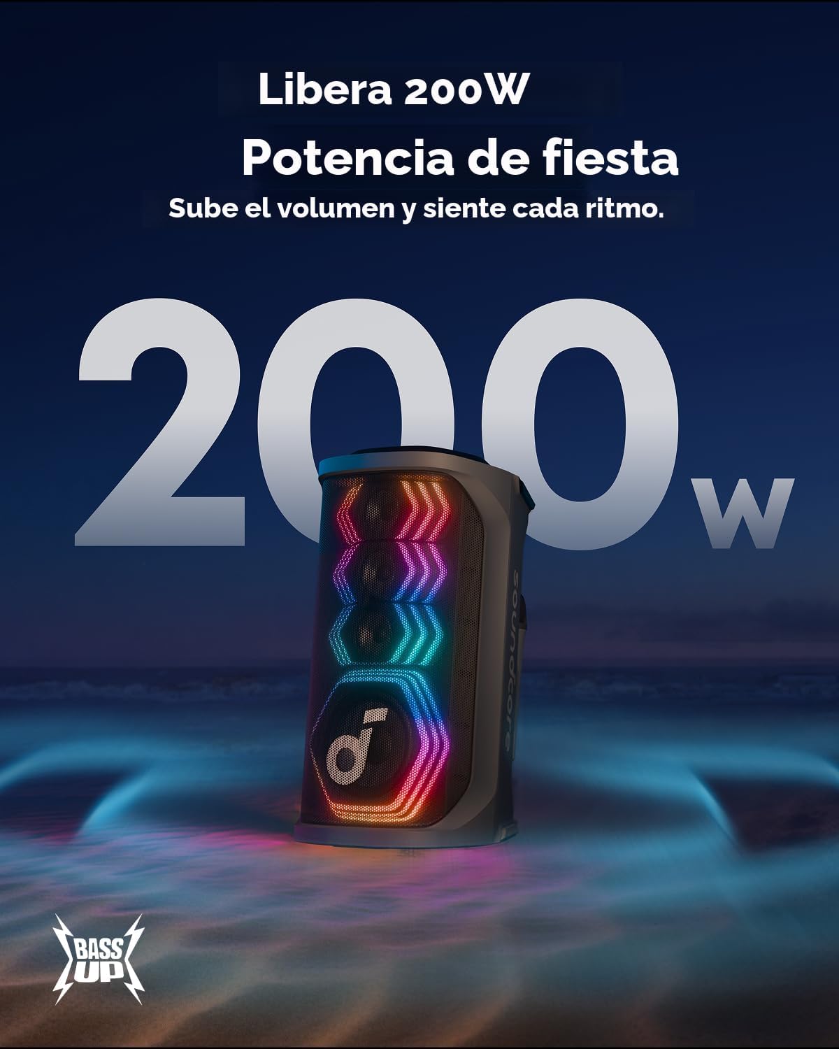 Soundcore Rave 3S AI Party Speaker de Anker, eliminación vocal AI