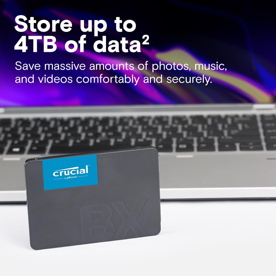 Crucial BX500 1TB 3D NAND SATA SSD interno de 2.5 pulgadas, hasta 5...
