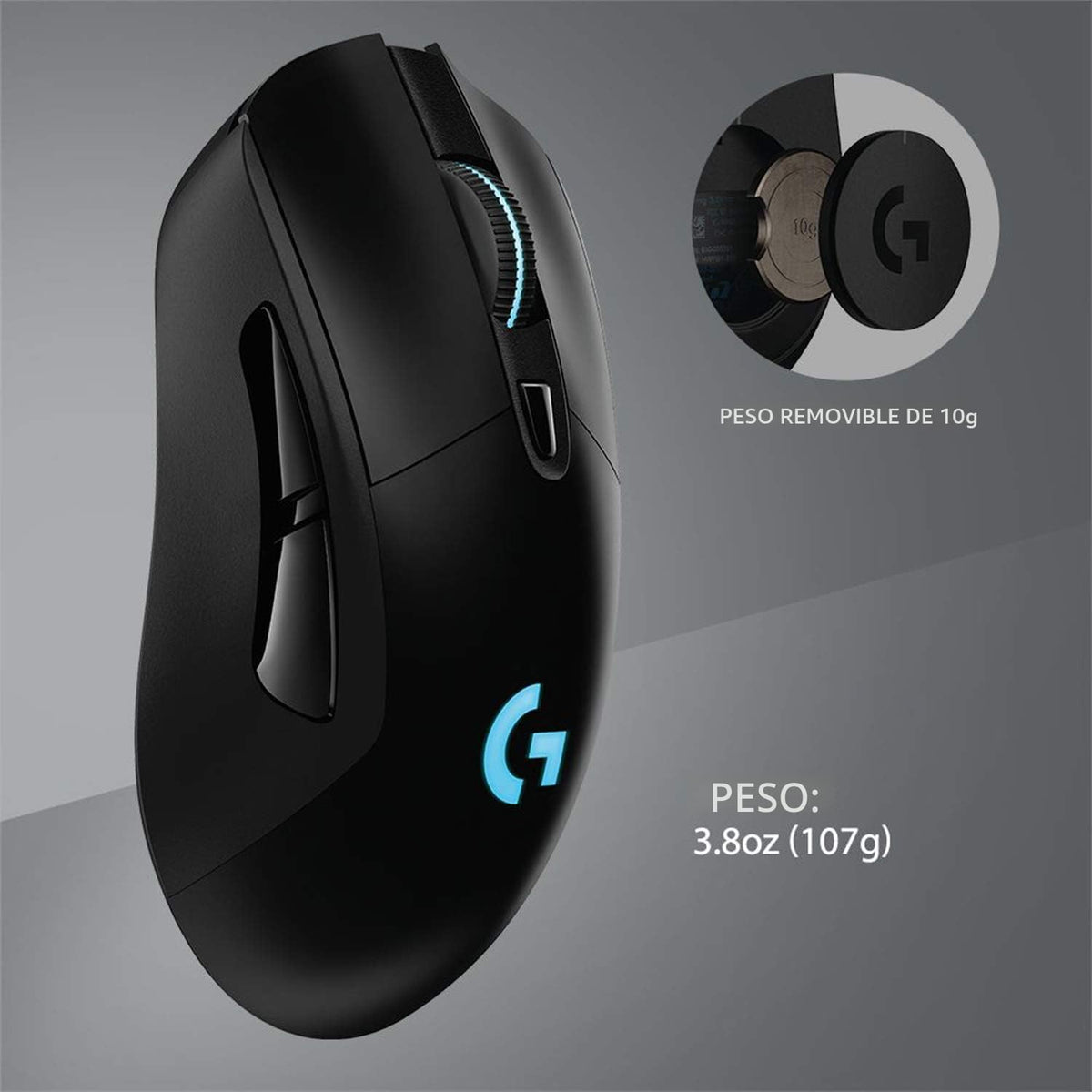 Logitech Ratón inalámbrico para juegos G703 Lightspeed con sensor H...
