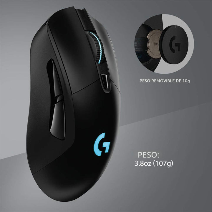 Logitech Ratón inalámbrico para juegos G703 Lightspeed con sensor H...