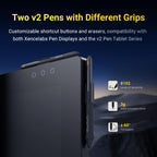 Xencelabs Pantalla de lápiz con pantalla para 24+ de la industria con Calman Ready, tableta de dibujo con monitor de pantalla 4K, pantalla gráfica con 44 teclas rápidas personalizables, 2 bolígrafos sin batería para Win/Mac/Linux