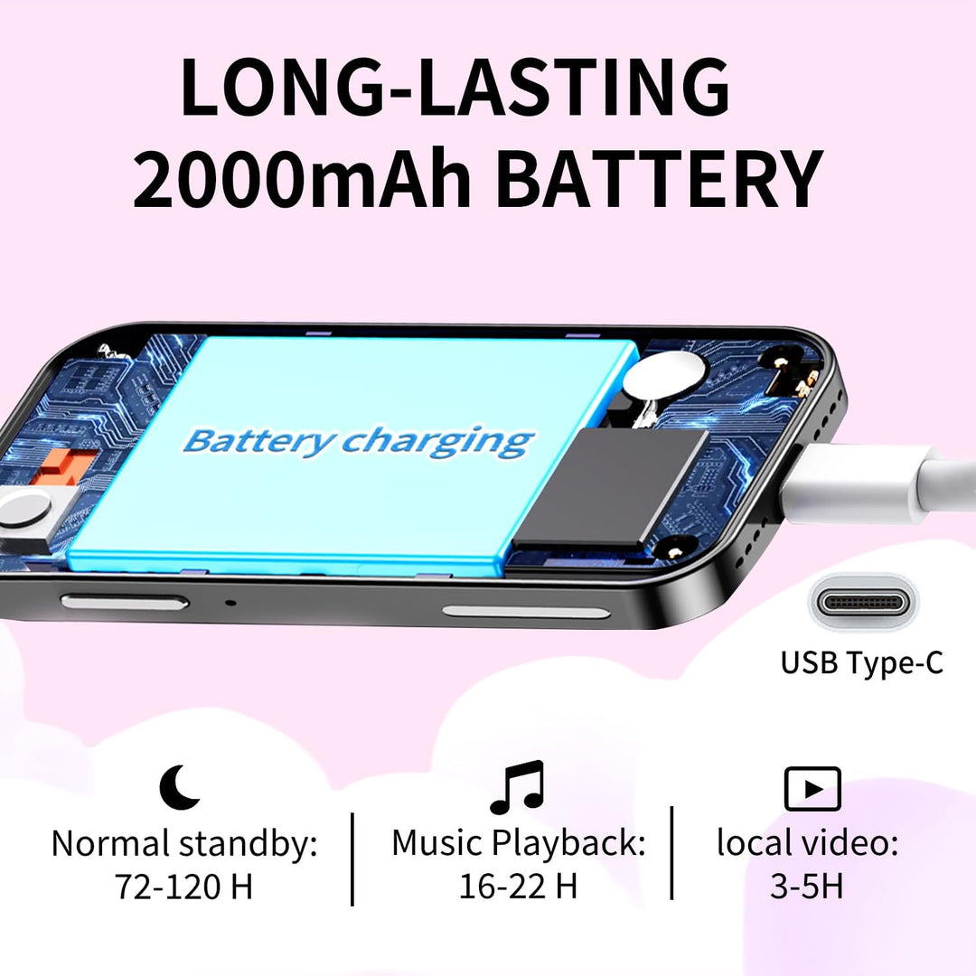 Reproductor MP3 con Bluetooth WiFi 80GB, reproductor de música digi...