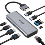 MOKiN Estación de acoplamiento para MacBook Pro, adaptador HDMI de doble