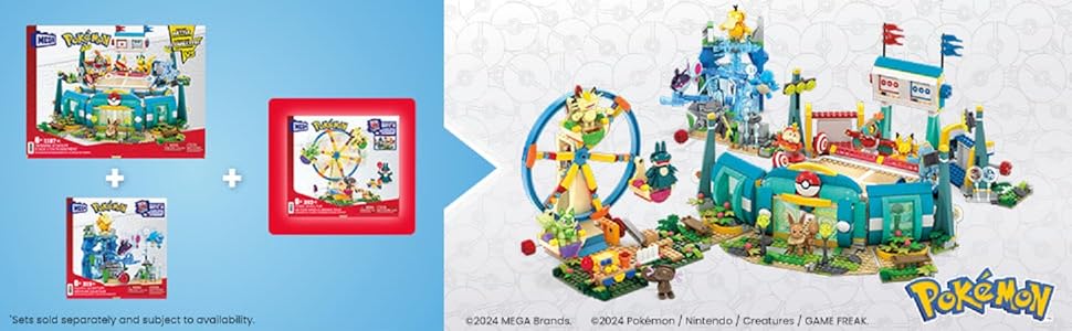 MEGA - Juego de juguetes de construcción de Pokémon con