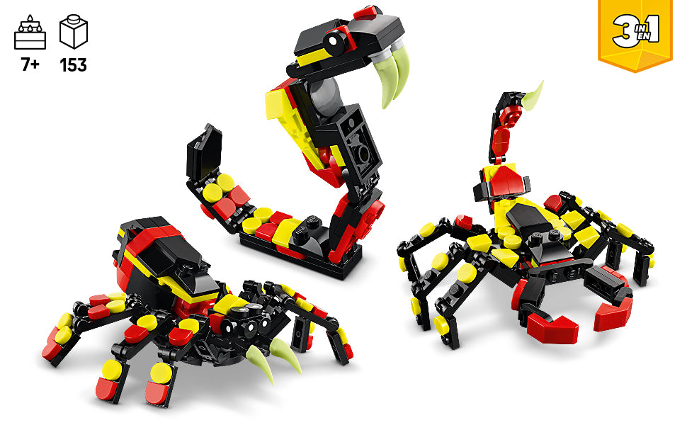 LEGO Creator 31159 - Juguete de araña sorprendente de