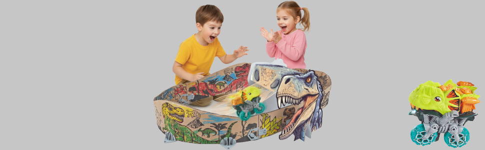 Pista de carreras de dinosaurios juego de dinosaurios