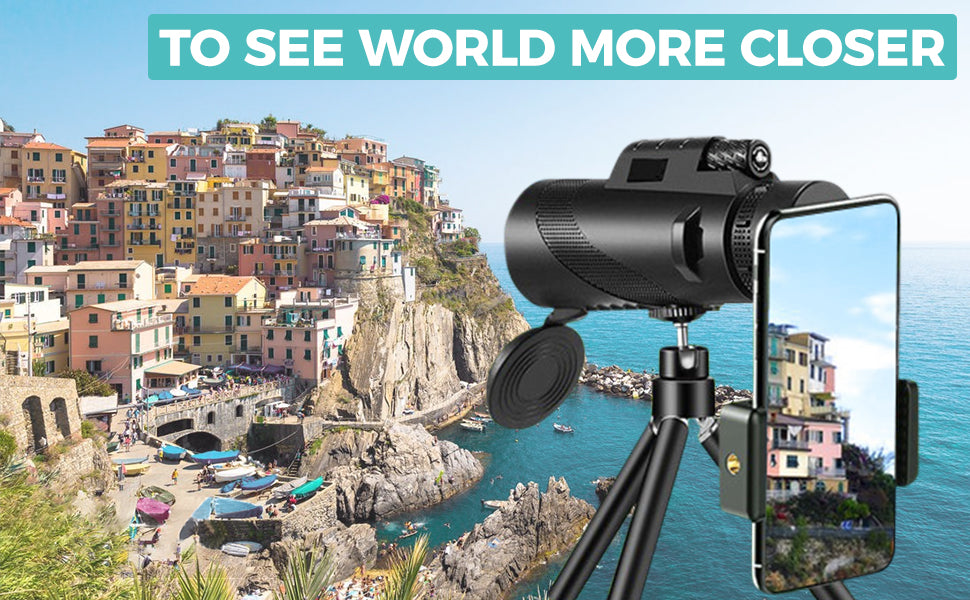 Telescopio monocular 80x100 de alta potencia Monoculares