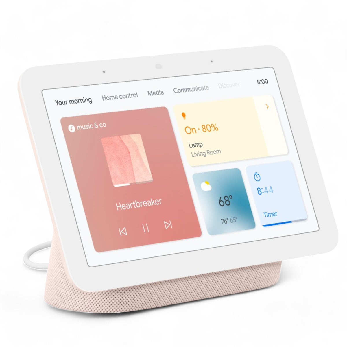 Google Nest Hub 7" Rosa: 2da Gen