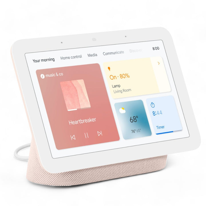 Google Nest Hub 7" Rosa: 2da Gen