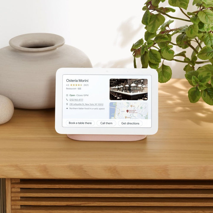 Google Nest Hub 7" Rosa: 2da Gen