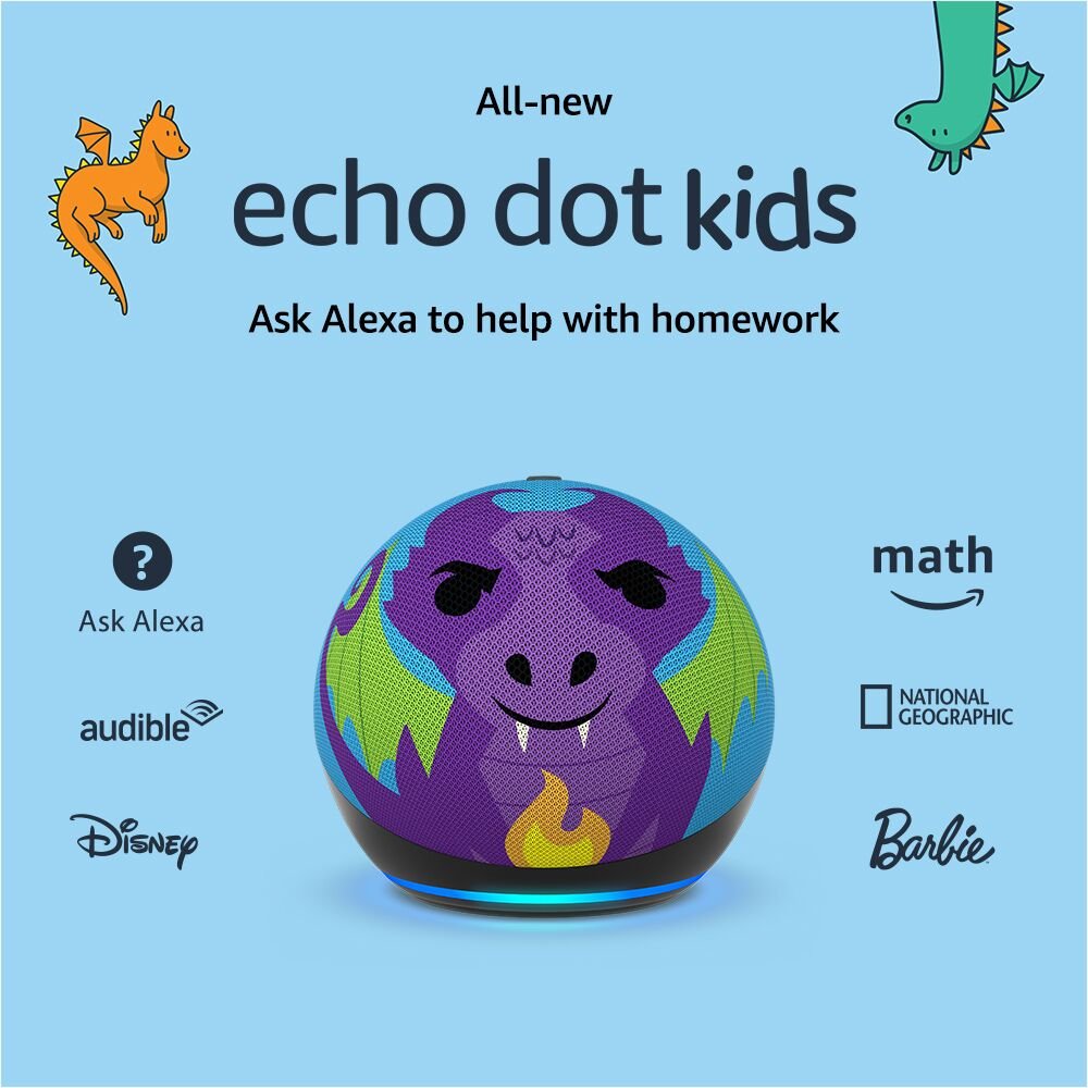 Echo Dot Kids Dragón: El Compañero Inteligente y Fantástico para los Pequeños Aventureros