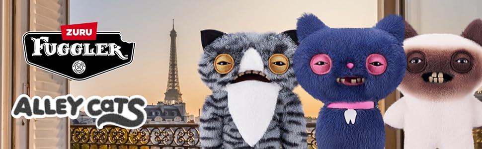 Fuggler ZURU - Juguete de peluche Alley Cats de 9