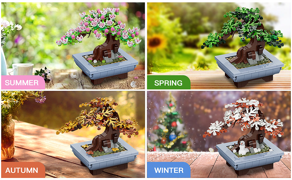 HOGOKIDS Juego de construcción de flores de cerezo 584