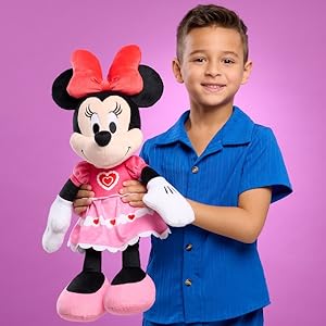 Disney Just Play - Peluche grande de Minnie de 19 pulgadas