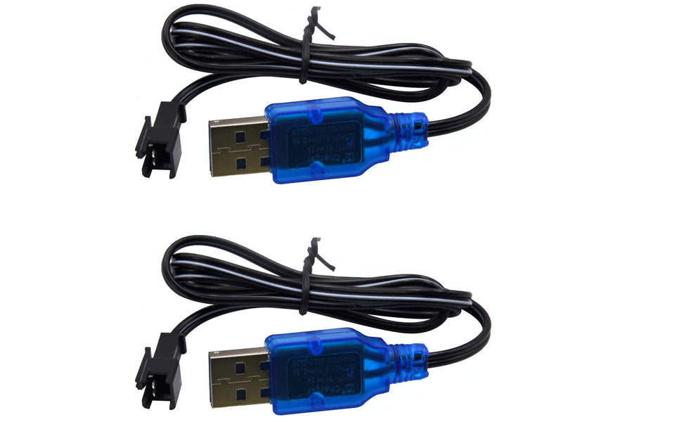 Blomiky Paquete de 2 cables de carga USB de 37 V con