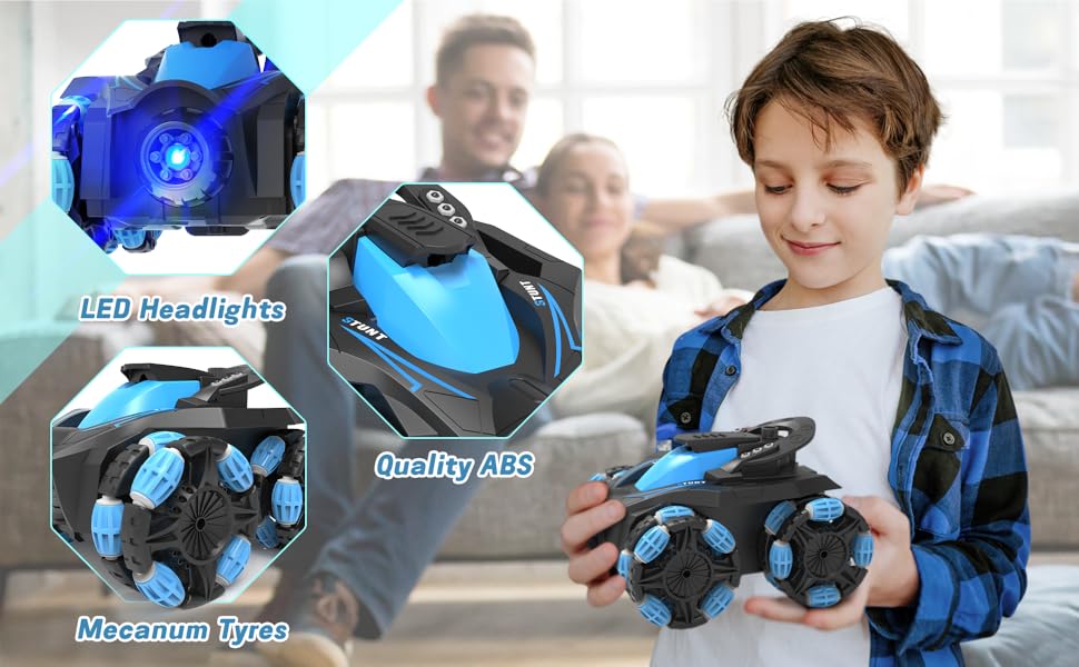 Eulogia Auto de acrobacias RC para niños de 5 a 12 alta