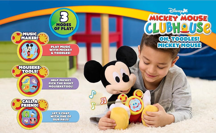 Just Play - Peluche interactivo de Mickey Mouse de Disney