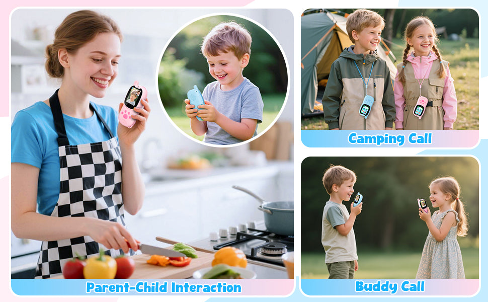 Walkie Talkies de video mejorados para niños Walkie